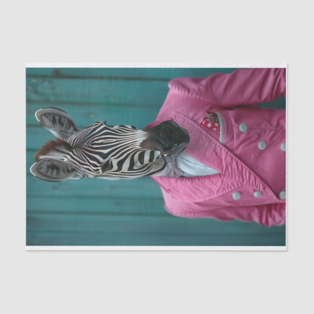 Roscoe the Zebra Tissue Paper (Front)