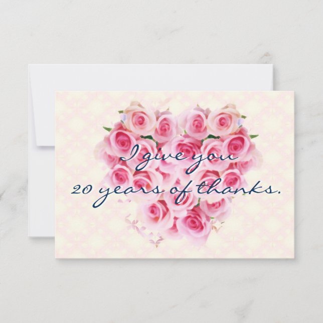 ROSE　感謝　カード THANK YOU CARD (Front)