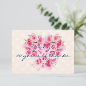 ROSE　感謝　カード THANK YOU CARD (Standing Front)