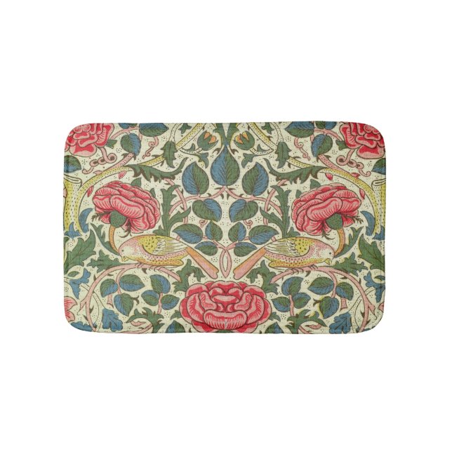 'Rose', 1883 (printed cotton) Bath Mat (Front)