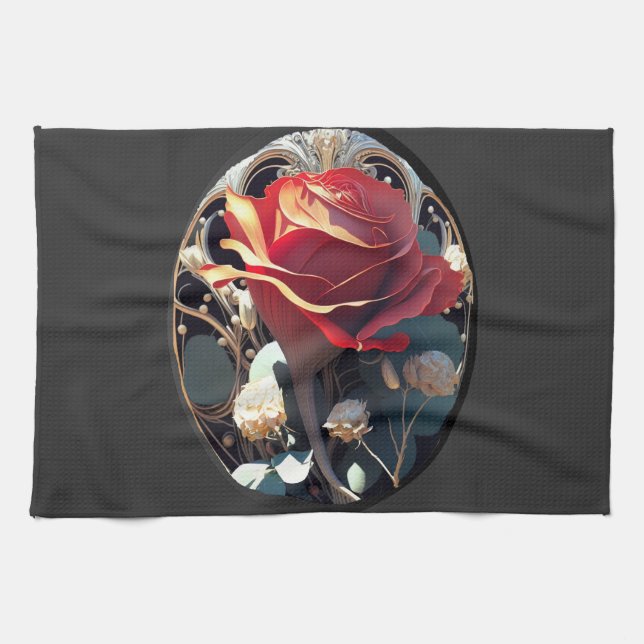 ROSE #1 TEA TOWEL (Horizontal)