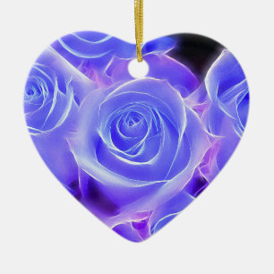 Rose 2014-0927 ceramic tree decoration
