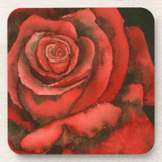 "Rose #3" Floral Coaster Set