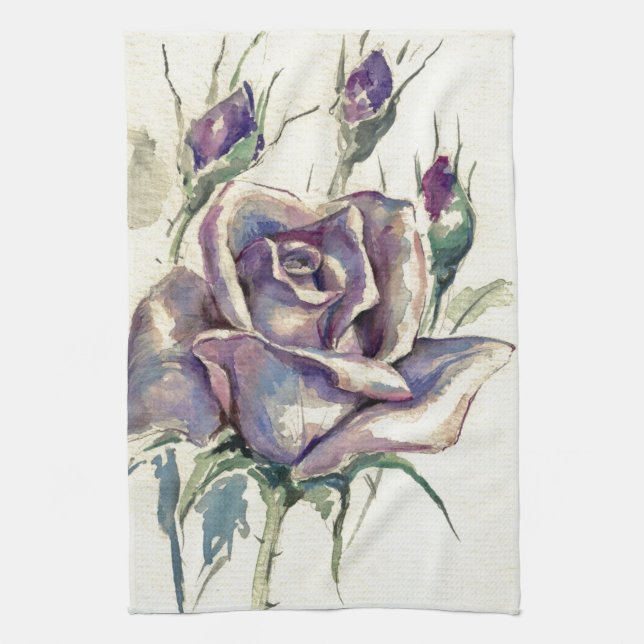 Rose 3 tea towel (Vertical)