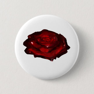 Rose 6 Cm Round Badge