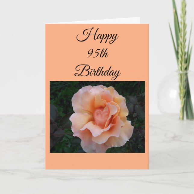 Rose 95th Birthday Card (Front)