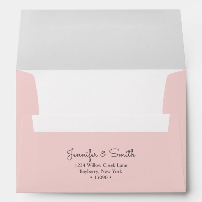 Rose A7 Envelope minimalist &  inviting tone (Back (Bottom))