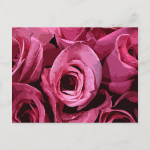Rose Abstract Postcard