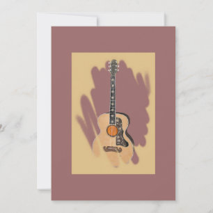 Rose Accoustic Invitation
