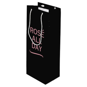 Rosé all day elegant gift bag for wine bottles