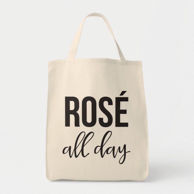 Rose all Day Grocery Tote (Front)