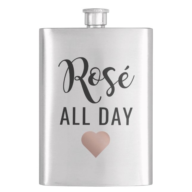 Rosé All Day Hip Flask (Front)
