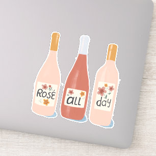 Rose All Day Wine Lovers Illustration Art