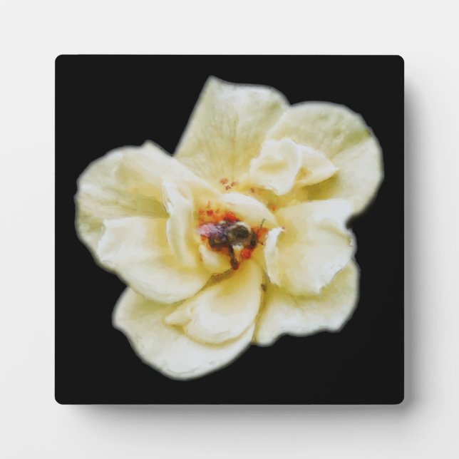 Rose and Bee Plaque (Front)