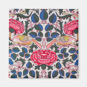 Rose and Bird, William Morris Magnet