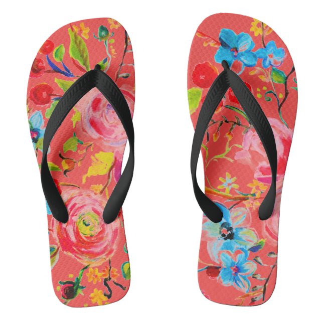 Rose and Cherry Blush Jandals (Footbed)
