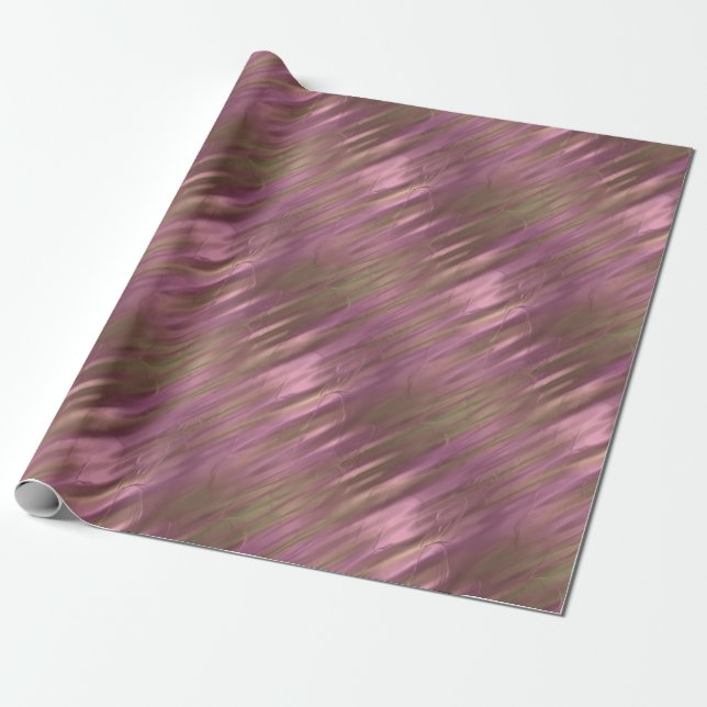 Rose and Gold Metallic Effect 2 Wrapping Paper (Unrolled)