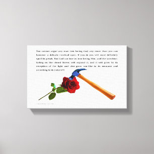 ROSE AND HAMMER CANVAS PRINT