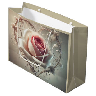 Rose and Heart Large Gift Bag