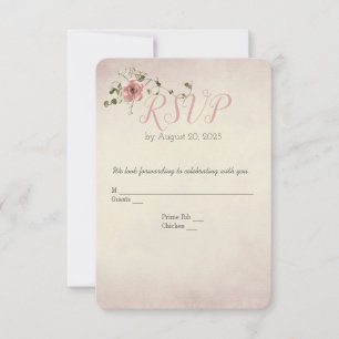 Rose and Ivy wedding RSVP