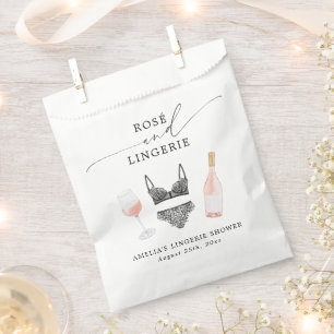 Rosé and Lingerie Bridal Shower Favour Bags