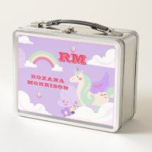 ROSE AND PINK  AND WINGED UNICORN GREEN