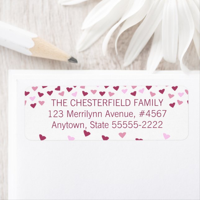 Rose and Pink Hearts Border (Insitu)