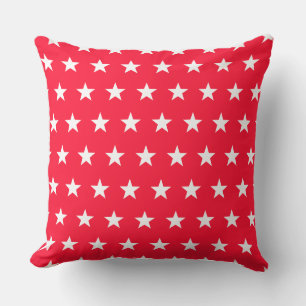 Rose and Pink with White Stars Cushion