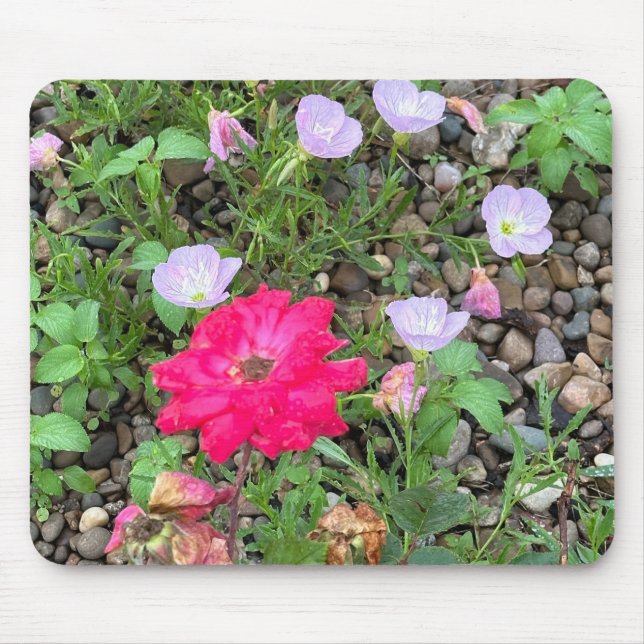 Rose and Primrose Mouse pad (Front)