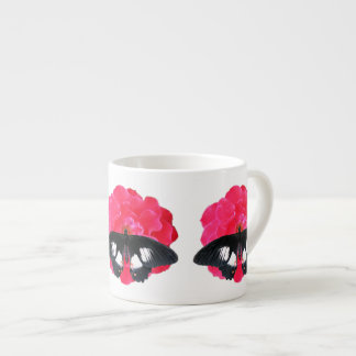 Rose and Swallowtail Espresso Cup
