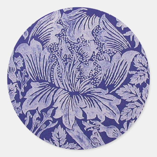 Rose and Thistle by William Morris Sticker (Front)