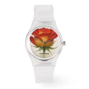 Rose and water droplets - beautiful watch