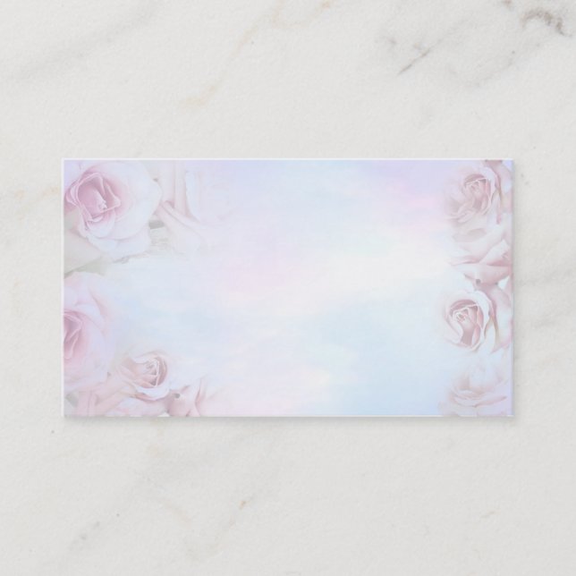 Rose Angel Light Could Business Cards (Front)