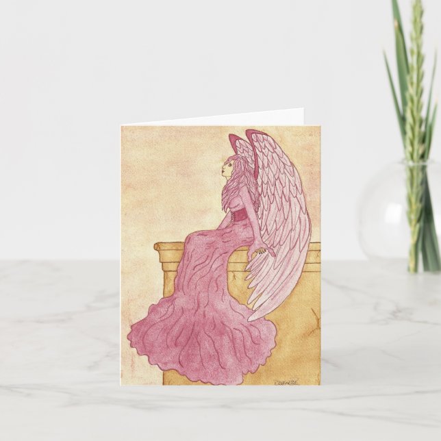 Rose Angel Notecard (Front)
