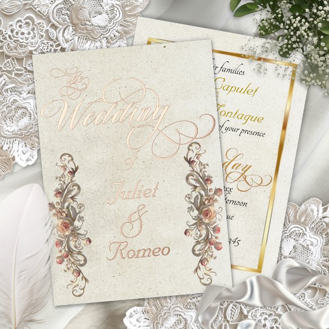 Rose Arc Borders & Calligraphy - Cream (Creator Uploaded)