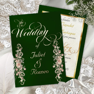 Rose Arc Borders & Calligraphy - Emerald