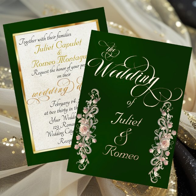 Rose Arc Borders & Calligraphy - Emerald (Creator Uploaded)