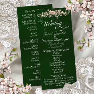 Rose Arc - Emerald Wedding Programme