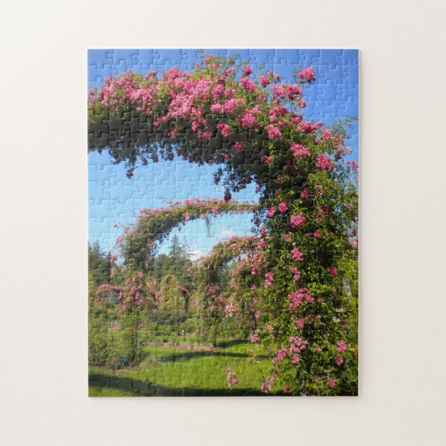 Rose Arches -Elizabeth Park Garden Hartford CT Jigsaw Puzzle (Vertical)