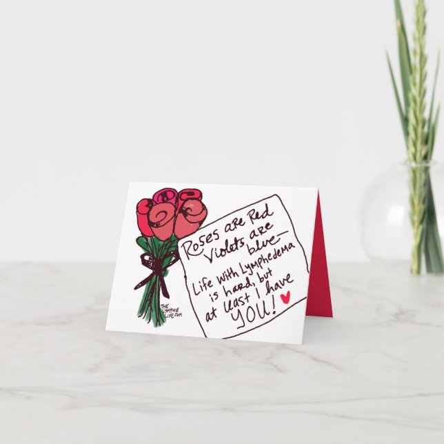 "Rose are Red..." Card (Front)