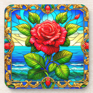 Rose Art Coaster