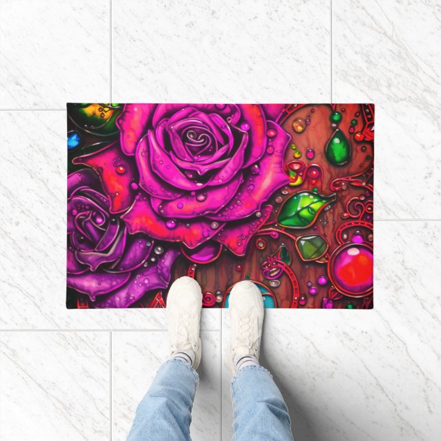 Rose Art Doormat (Indoor)
