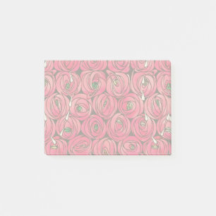 Rose Art Nouveau Rennie Macintosh Graphic Post-it Notes