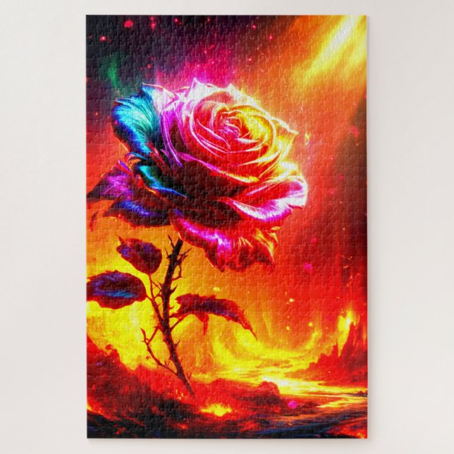 Rose Artwork Jigsaw Puzzle (Vertical)