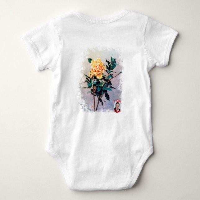 Rose Baby Bodysuit (Back)