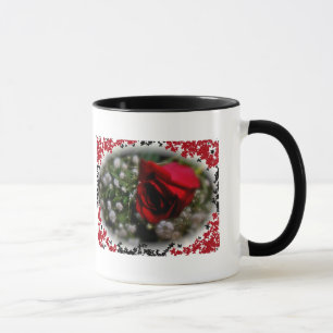 Rose & Baby's Breath Mug Quote by Lao Tzu