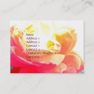 Rose background business card