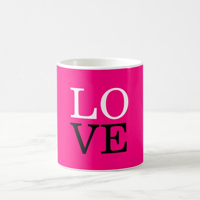 Rose Background Love Wedding Coffee Mug (Center)
