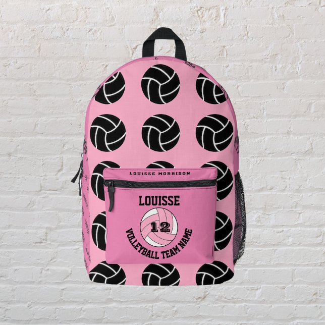 rose backpacks girly Volleyball Pink  team sport  (Rose backpacks girly Volleyball Pink team sport)