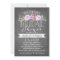 Rose Banner Bridal Shower Invitation Purple
